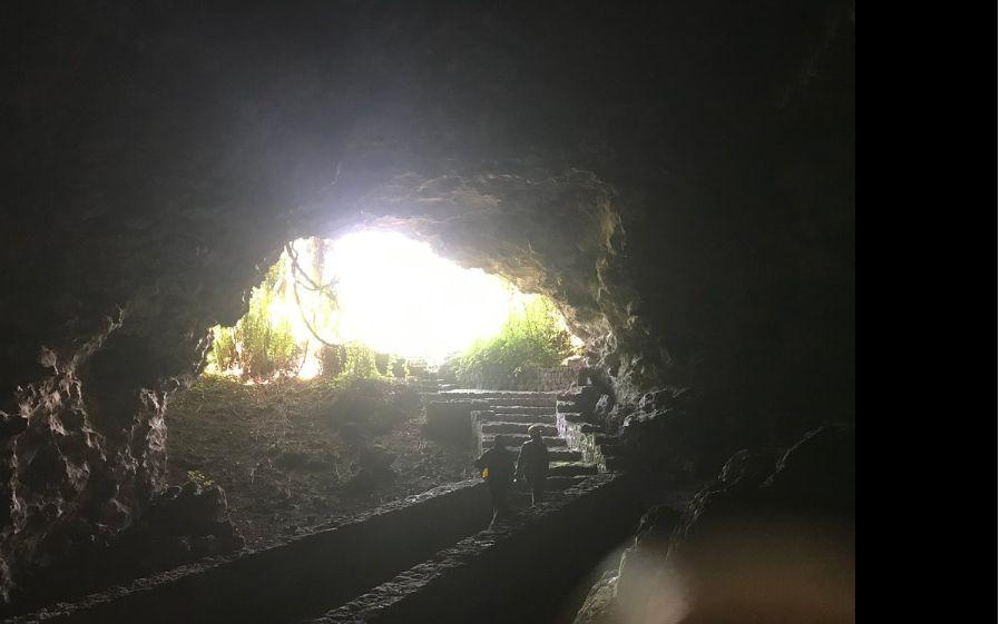 An inside view of Musanze Caves, Rwanda