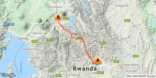 Distance From Kigali To Volcanoes